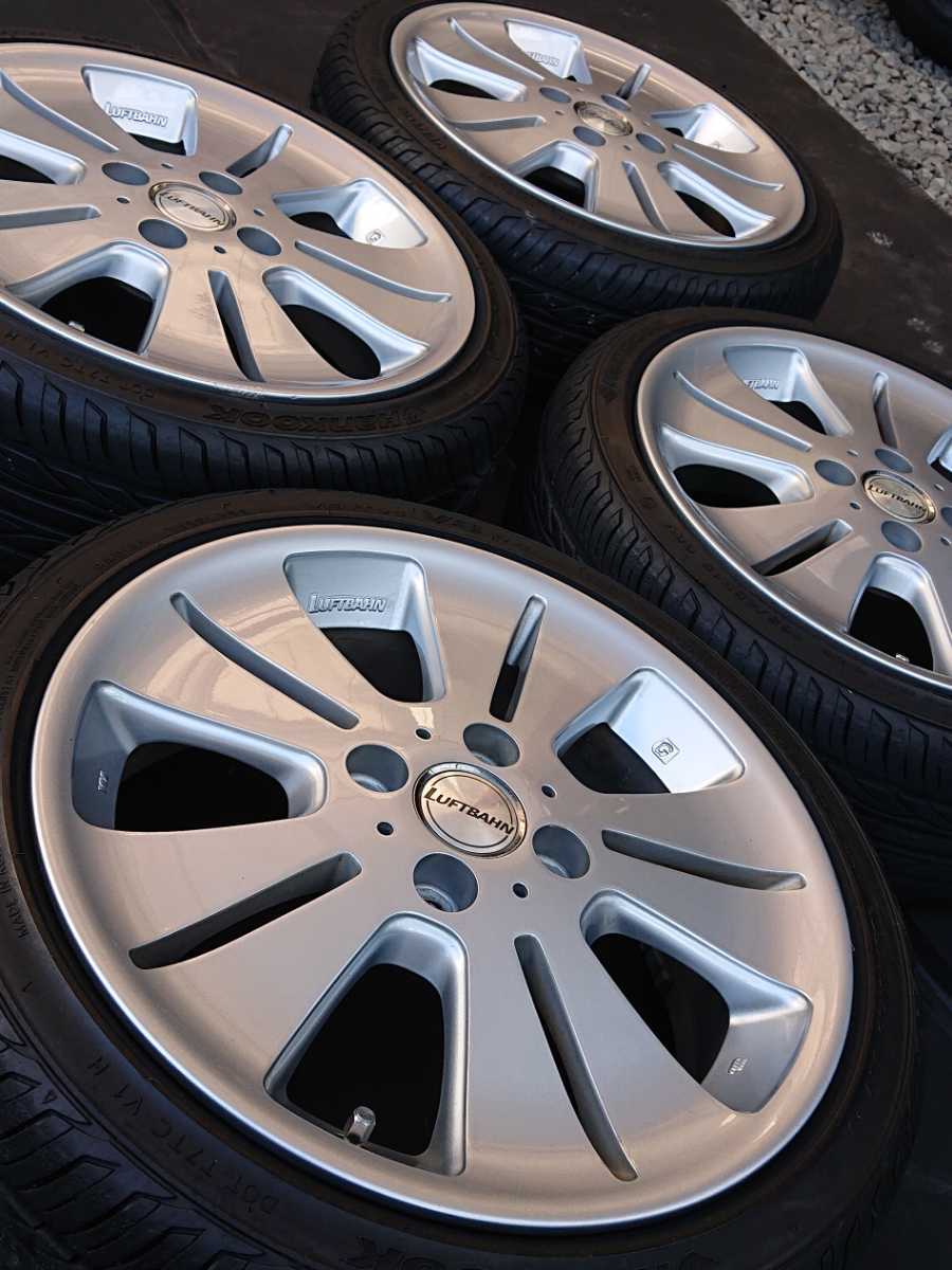 G-CORPORATION LUFTBAHN 15×5.5J+42 4H-100 ルフトバーン Hankook VENTUS V8RS 165/45R15 68V タイヤ付きアルミホイール 4本セット 