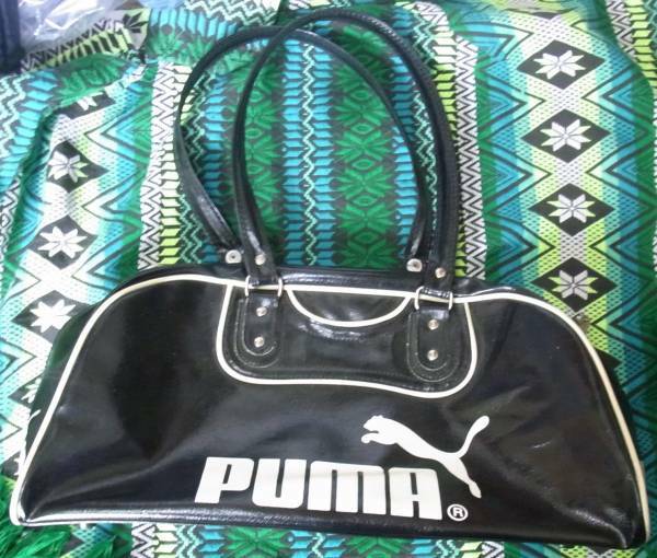 puma ヴィンテージ ボストンバッグ 黒　レトロ　80s~90s　アディダス adidas キャプテン翼