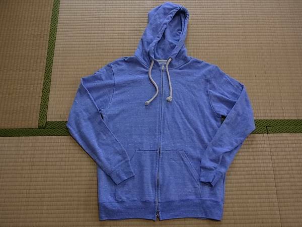 USED/ヴィンテージヘザーブルージップパーカ　　Ｌサイズ