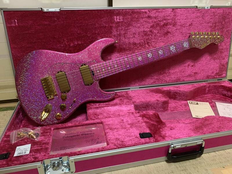 未使用品 ESP SNAPPER-7 Ohmura Custom Pink Monster 15th Anniversary Limited Edition 大村孝佳デビュー15周年記念 期間限定受注生産