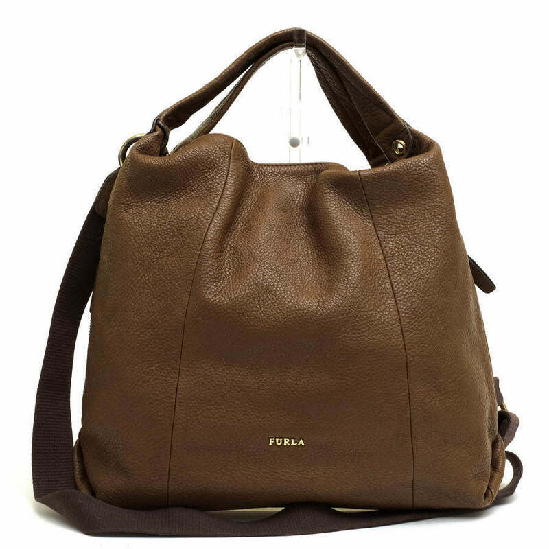 FURLA フルラ トートバッグ ELISABETH HOBO エリザベス ホーボー 牛革 シボ革 シュリンクレザー 2WAY ショルダーバッグ