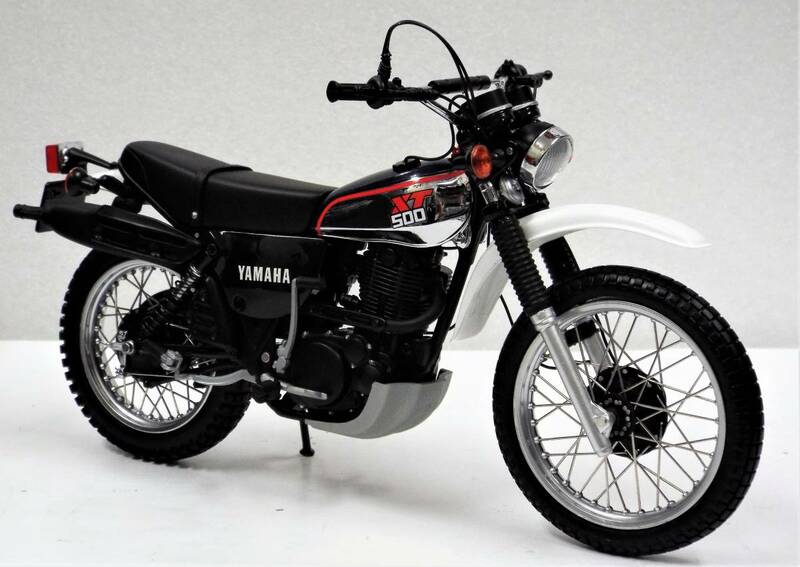 【PMA】1/12 ヤマハ XT500 1988年 ダークブルー（ 商品№ 122 163304 )の完成バイクモデル