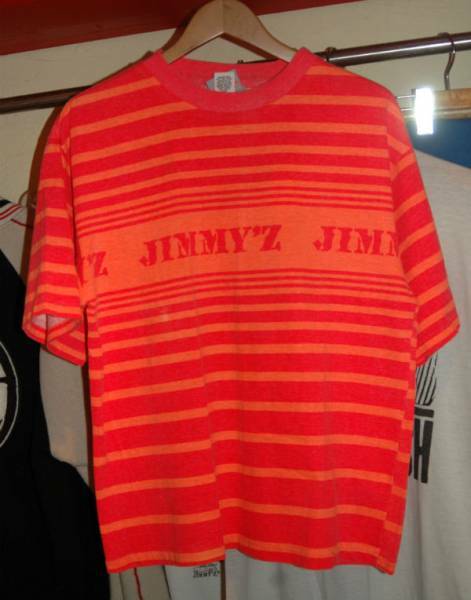 ユーズド 80年代 JIMMY'Z ジミーズ プリント ボーダー Tシャツ
