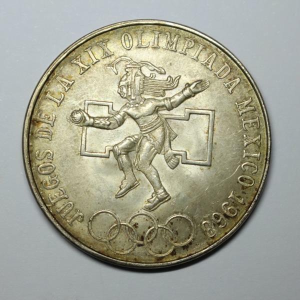 メキシコオリンピック　銀貨　コイン　レターパックライト可 1213M3r