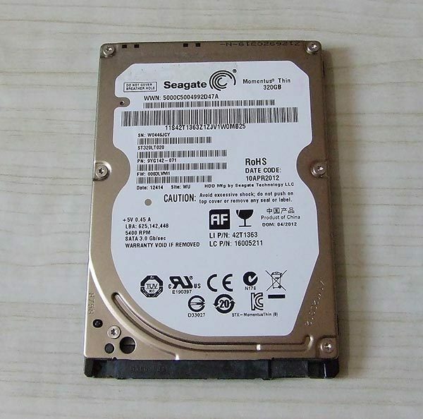 Seagate ST320LT020 320GB スリム 2.5インチHDD