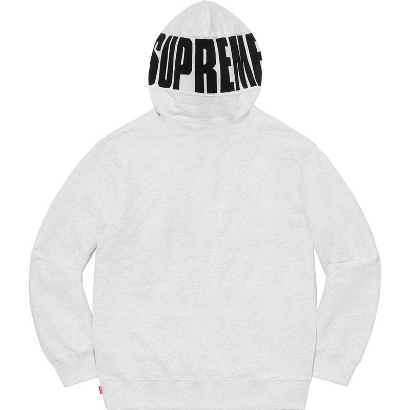 Supreme Rib Hooded Sweatshirt Ash Grey Lサイズ シュプリーム リブ スウェット パーカー アッシュグレイ フードロゴ