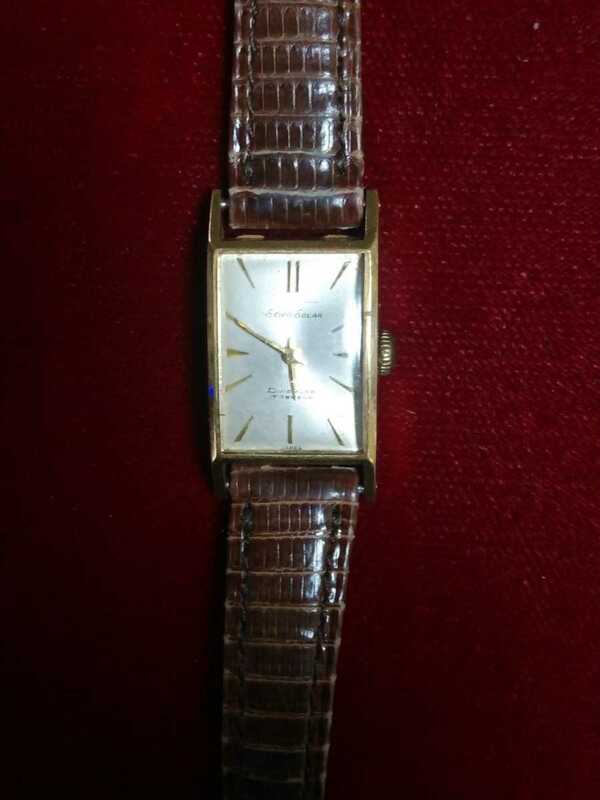 セイコーSOLAR ソーラー K18 手巻 レディース腕時計　　アンティーク