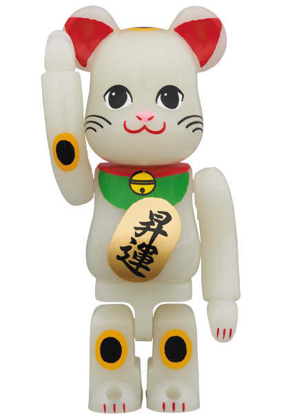 新品 未開封 BE@RBRICK 招き猫 昇運 蓄光 100％ メディコムトイ MEDICOM TOY glow in the dark 東京ソラマチ店 限定 スカイツリー名物