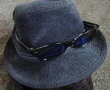 ★紫外線対策グッズ/帽子＆サングラスセット♪とてもお洒落なサングラスとカジュアルな賓のある帽子！★素敵なデザインです！