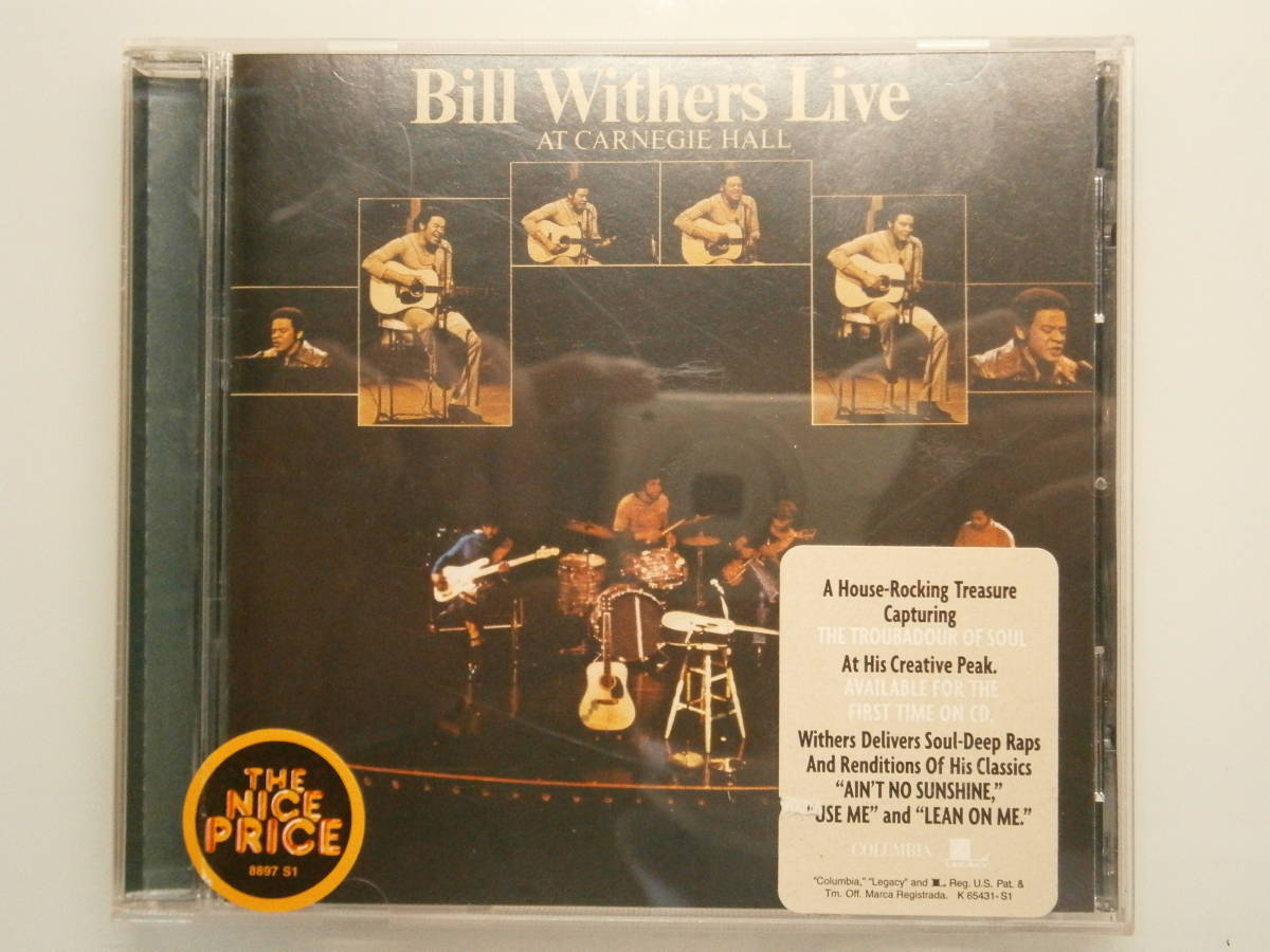 ☆Bill Withers Live/AT CARNEGIE HALL☆