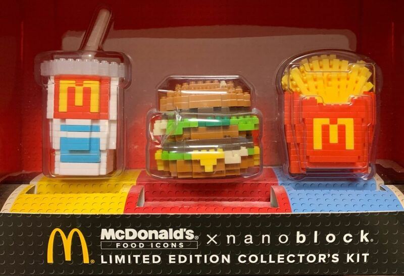 新品未開封 McDonald's × nanoblock マクドナルド×ナノブロック　限定 LIMITED EDITION COLLECTOR'S KIT レア コレクターズアイテム