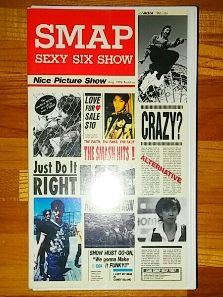 SMAP　SEXY SIX SHOW　中居正広/木村拓哉/稲垣吾郎/草なぎ剛/香取慎吾/森且行　VHS　美品