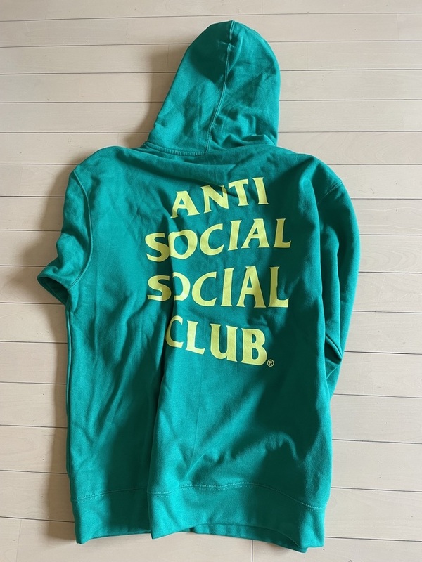 ★アンチソーシャルソーシャルクラブ ANTI SOCIAL SOCIAL CLUB バックロゴ プルオーバー パーカー グリーン 緑