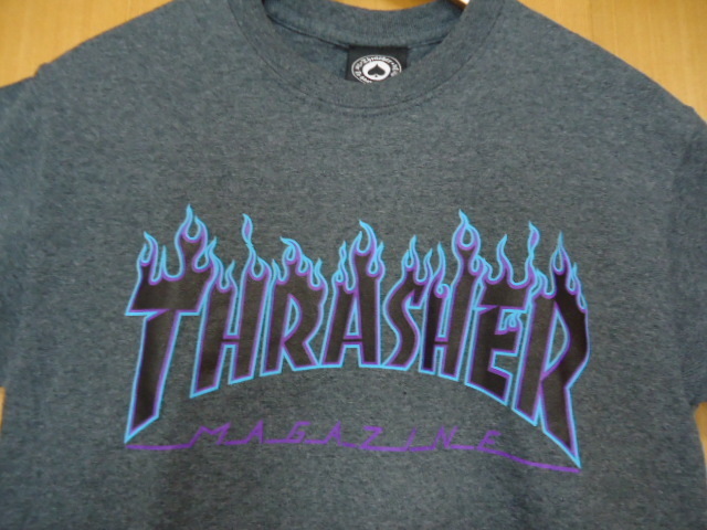 即決　ハワイ　THRASHER　スラッシャー　Ｔシャツ　ダークグレー色　Ｓ