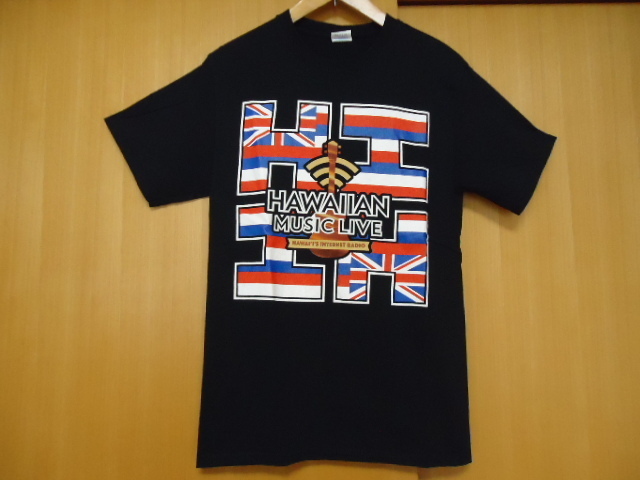 即決　ハワイ　HAWAIIAN MUSIC LIVE イベント　Ｔシャツ　黒色　Ｓ