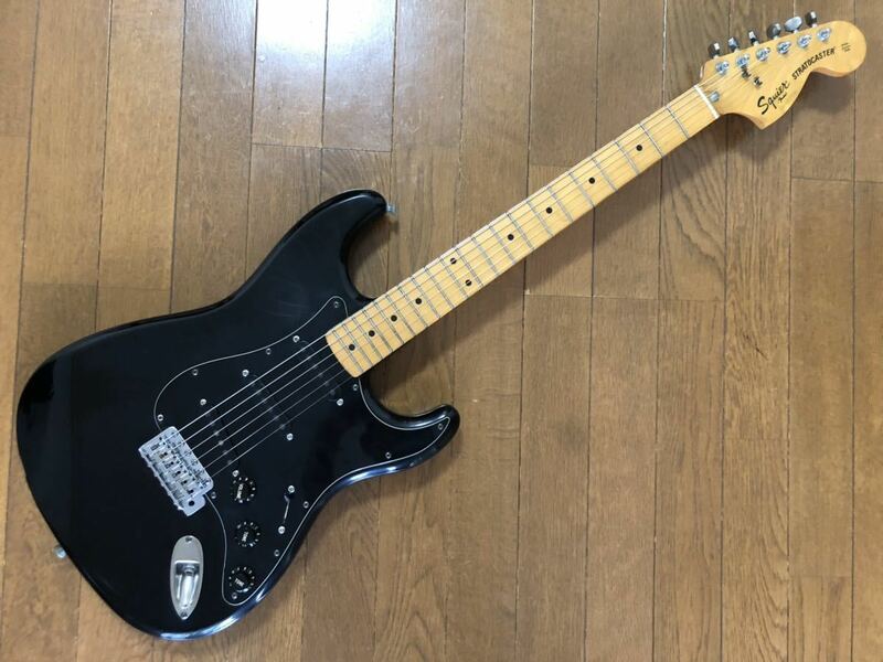 [GT]Fender Japan Squier フェンダー・ジャパン・スクワイヤー ST72 ラージヘッド BLK ブラック フルオリジナルパーツ! 貴重品!