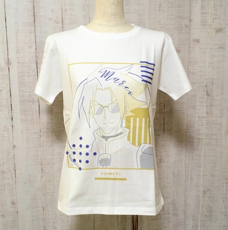 ya574 Ｍ【新品・定4,000円】 SHAMAN KING マルコ lette-graph Tシャツ レディース