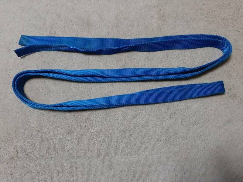 テープ　スリング　シュリンゲ　1本　長さ約313cm 幅約2.5cm 　青