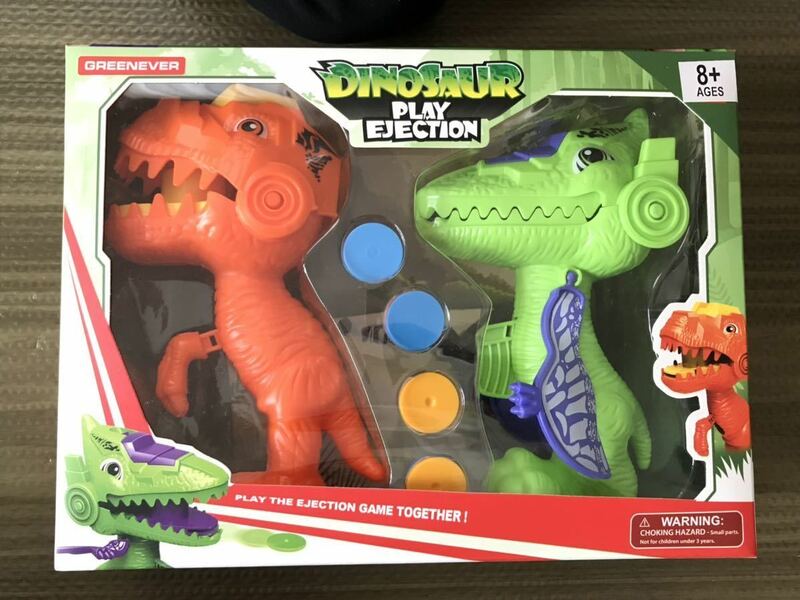 未開封 ダイナソー コイン飛ばし 玩具 子供 キッズ 親子 おもちゃ 恐竜 ギフト プレゼント セット 遊び プテラノドン ティラノサウルス