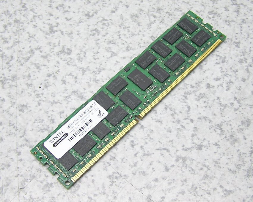 ■10枚入荷 WINTEC/ウィンテック 3SH160011R5-8GPD8AP DOR3 1600MHz8GB(1×8GB)RegECC 2RX4 CL11 サーバー用メモリ 送料430円 複数枚同梱可