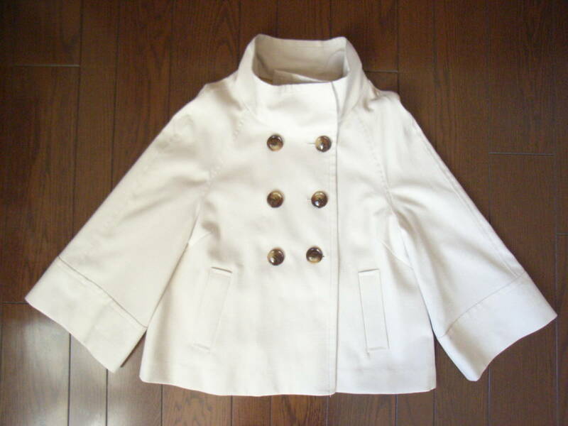 美品　アンディコール　オフホワイト　ジャケットコート ～定型外送料無料　Ｊａｓｍｉｎ　ジャスミン　日本製