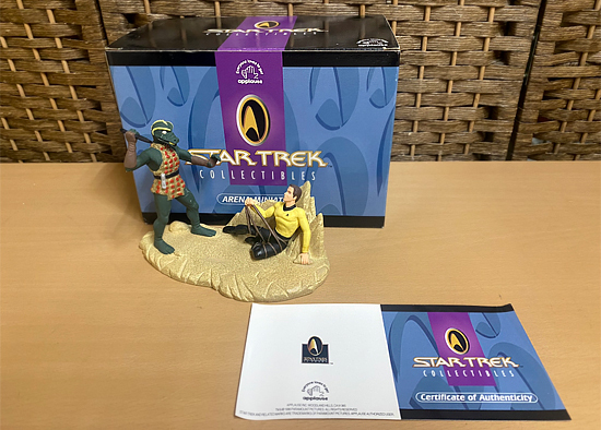 applause スタートレック ジオラマ Star Trek COLLECTIBLES 1996 Captian Kirk Arena Minature アプローズ 現状品 札幌市 白石区