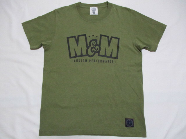 M&M CUSTOM PERFORMANCE Tシャツ カーキ M