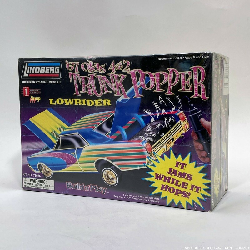 【未開封 / レトロ】 LINDBERG '67 OLDS 442 TRUNK POPPER LOWRIDER リンドバーグ トランクポッパー ローライダー KIT No.73036 ●20519-1