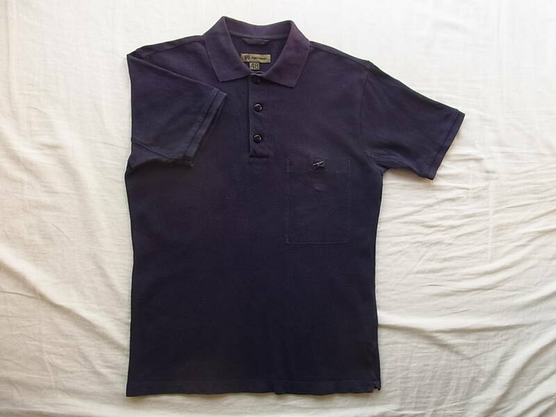 NIGEL CABOURN 　ナイジェル ケーボン　ポロシャツ　サイズ 48 日本製 　ネイビー