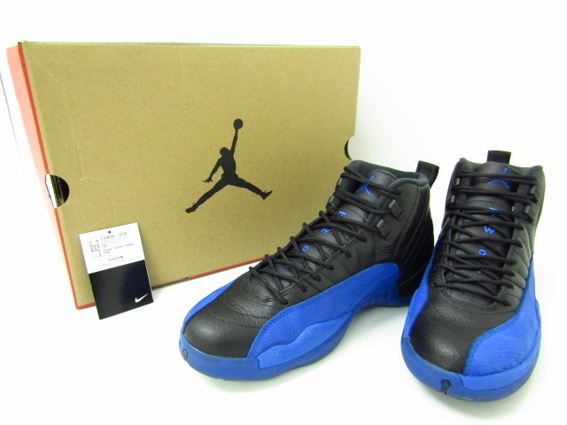 NIKE AIR JORDAN12 RETRO BLACK GAME ROYAL ナイキ スニーカー 130690-014 SIZE:28.5cm ▼SH5789