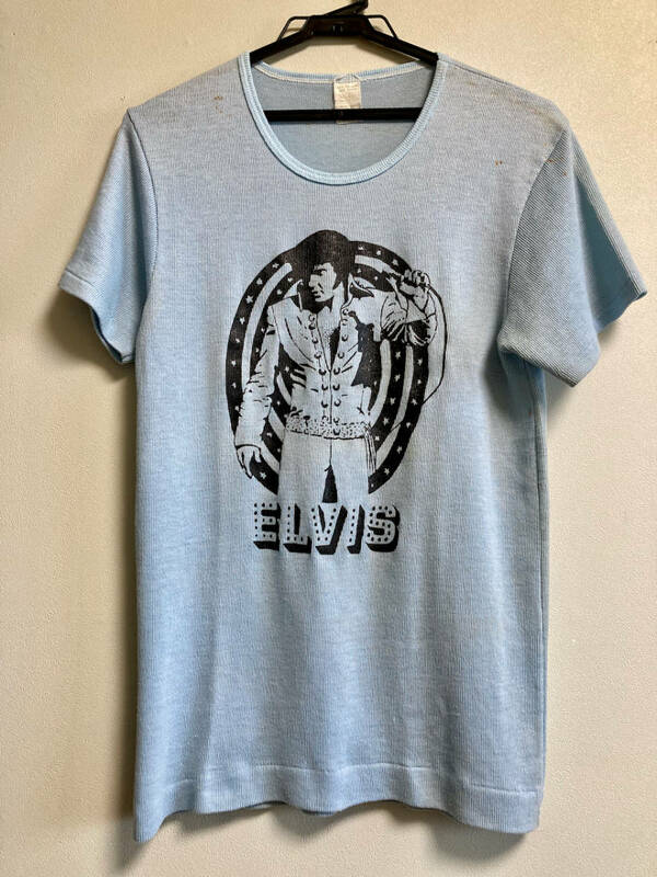 レア 70s ボロヴィンテージ ELVIS PRESLEY エルヴィス・プレスリー Tシャツ ロックT バンドT サンレコード ロカビリー カントリー R&R