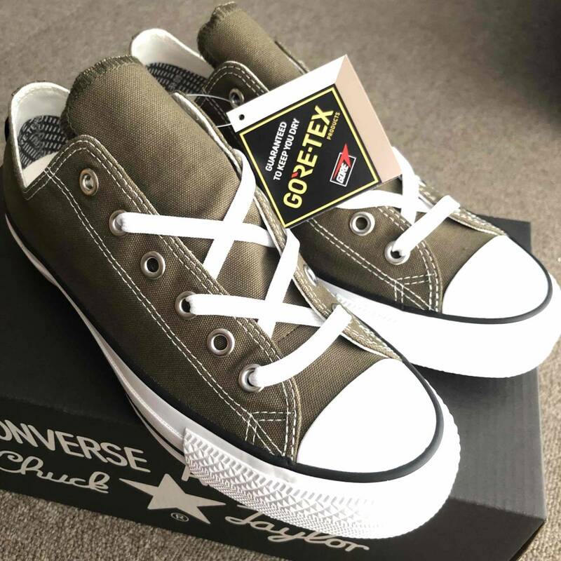 CONVERSE オールスター100 GORE-TEX OX オリーブ 26.5cm / コンバース ALL STAR ゴアテックス チャックテイラー