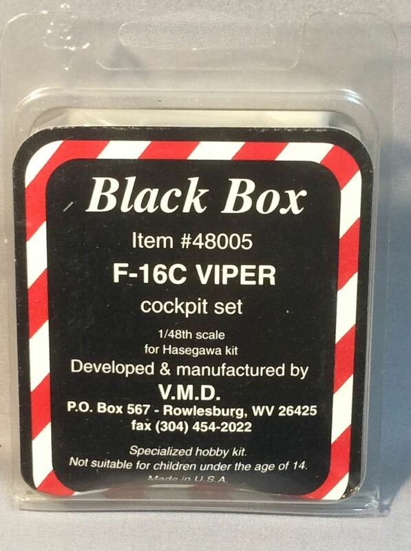 F-16C VIPER用レジン製コクピット1:48 未組立 Black Boxブラックボックス 