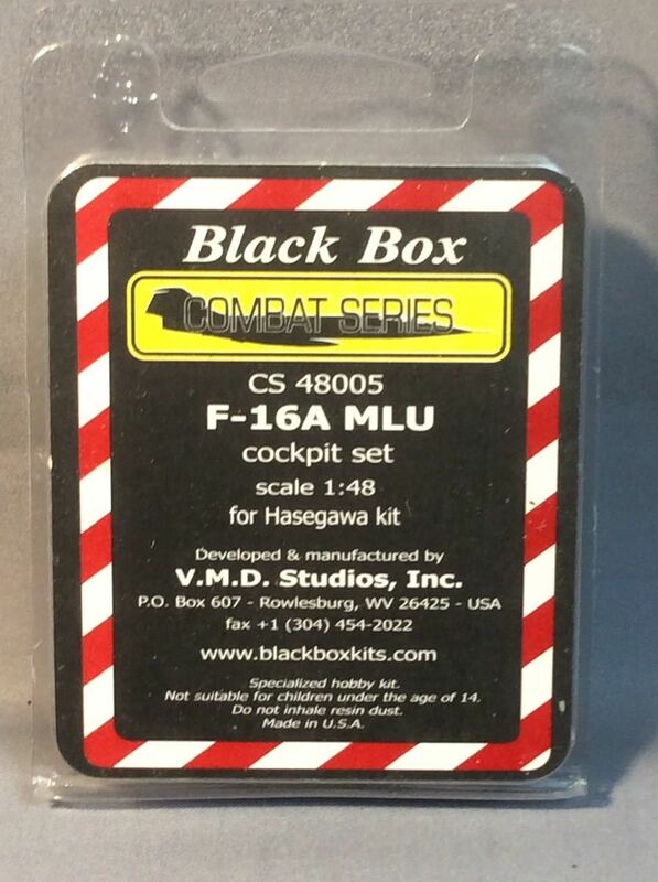 F-16A MLU用レジン製コクピット1:48 未組立 Black Box ブラックボックス