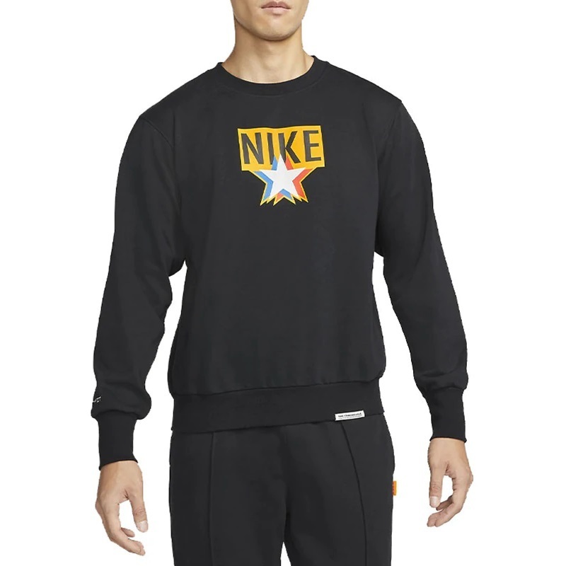 ■NIKE STANDARD ISSUE CREW SWEAT TRI-STAR 黒 新品 サイズM ナイキ スタンダードイシュー クルースウェット トリプルスター DH2850-010