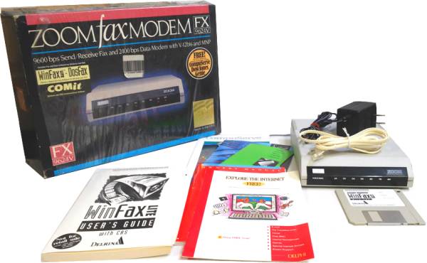 新古品 ZOOM fax MODEM FX 9624V Send/Receive Fax, Data Modem