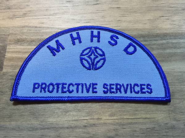 80's デッドストック 企業ワッペン 新品 即決 MHHSD PROTECTIVE SERVICES 世田谷ベース SETAGAYA BASE