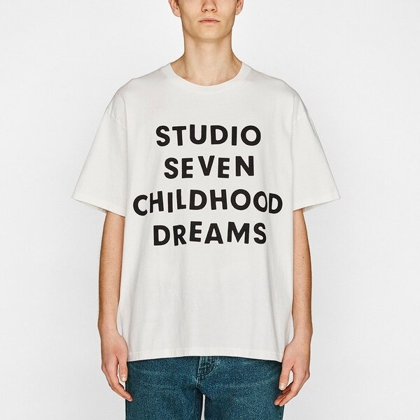 GU STUDIO SEVEN コラボ ヘビーウェイトビッグT(半袖) White L 新品 完売 レア