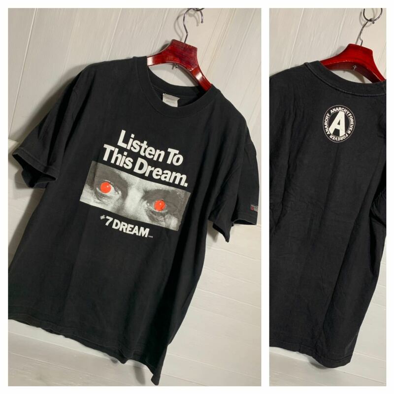 90's ヴィンテージ AFFA ANARCHY FOREVER FOREVER ANARCHY アナーキーフォーエバー　フォーエバーアナーキー　1998 Tシャツ　黒　L