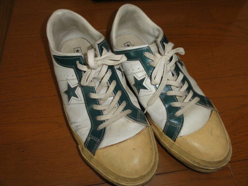 ◇ コンバース CONVERSE ワンスター ONE STAR PRT ワンスター プロト ホワイト／グリーン USED ◇