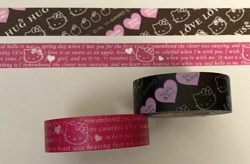 ハローキティ　マスキングテープ マステ　Hello Kitty サンリオ　washi tape