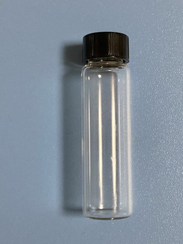 ミニボトル　ガラス瓶　数量5 ガラスチューブ　コレクション　理科実験　自由研究　実験器具　サンプル瓶