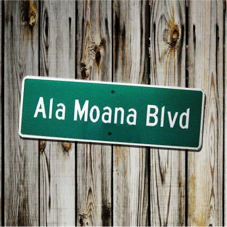 ハワイ アラモアナ 道路標識 看板 プレート ディスプレイ アメリカ サイン