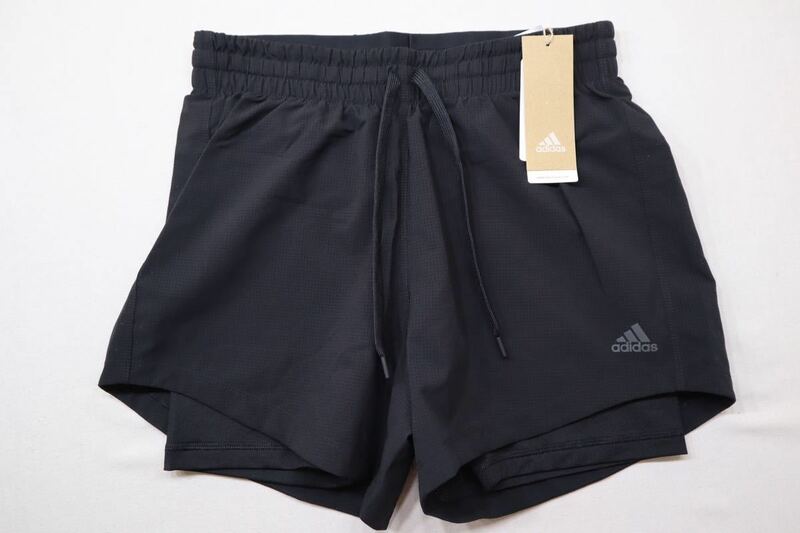 【新品】アディダス レディース クロスハーフパンツ W2IN1WOVSHORT GLN43 FJ7203 スポーツウェア ： ブラック adidas レディースS