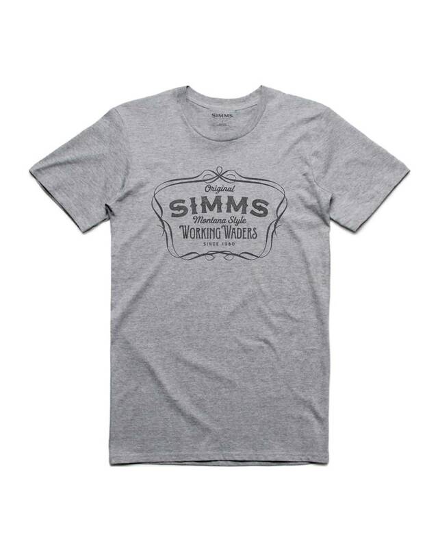 SIMMS M's Montana Style T-Shirt Grey Heather US-M　シムス　Tシャツ