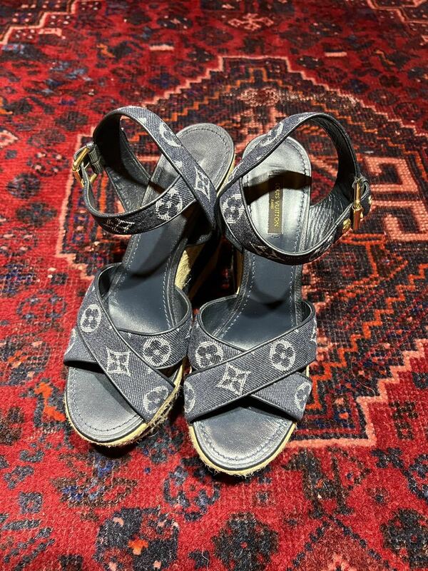 新品未使用LOUIS VUITTON LOGO STRAP SANDALS CL0113 MADE IN ITALY/ルイヴィトンロゴストラップサンダル