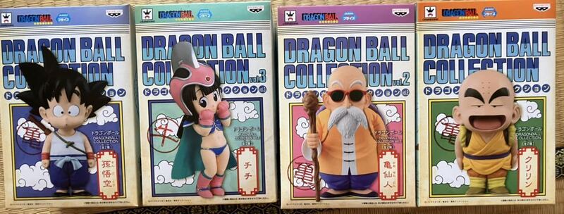 DRAGON BALL COLLECTION フィギュア ４種　亀仙人　悟空　クリリン　チチ