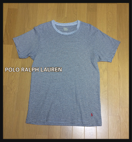 ■POLO RALPH LAUREN ポロ ラルフローレン■アンダーウェア ストレッチボーダーTシャツ: L☆TA-247