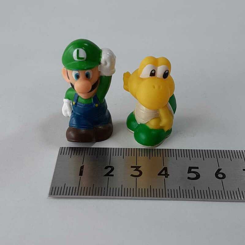 ルイージ ノコノコ 指人形 フィギュア ソフビ スーパーマリオ Nintendo Mario JAPAN TOYS ゲーム おもちゃ 玩具 任天堂