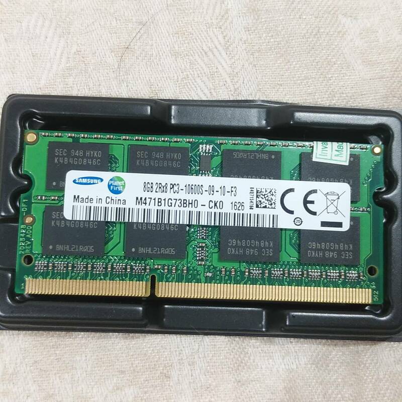 新品未使用 SAMSUNG サムスン 8GBメモリ 2RX8 DDR3 1333MHz PC3-10600s 1.5V SO-DIMMラップトップRAMメモリ 送料無料 送料無料 未使用